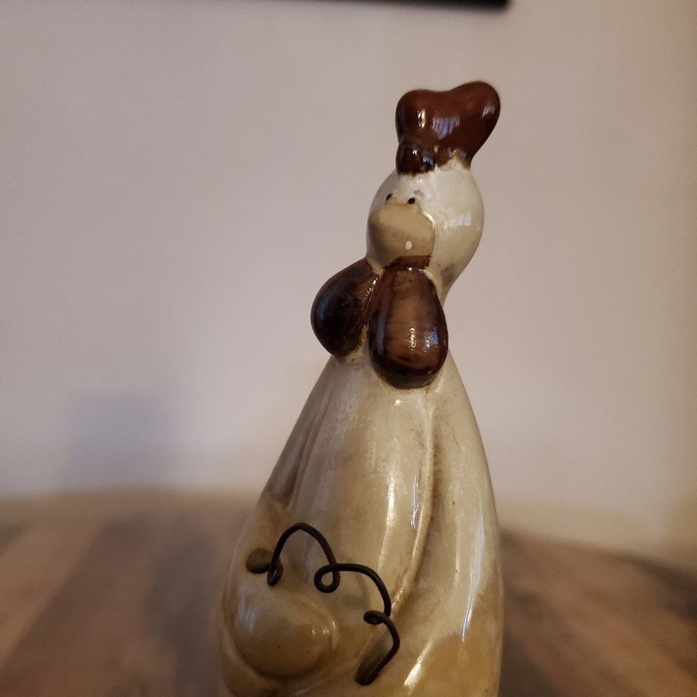 Ceramic Rooster chicken figurine farmhouse country primitive garden home decor - Picture 11 of 16